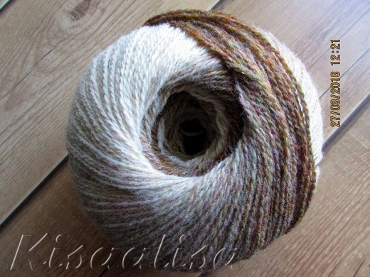 Yarn MIDARA Artistic Wool Jazz 7/2 brown-white  buy in the online store Yarn MIDARA Artistic Wool Jazz 7/2 brown-white  buy in the online store