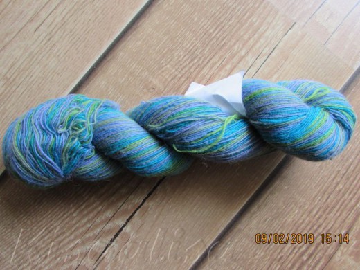 Пряжа Кауни Артистик (AADE LÕNG Artistic) Сирень синяя 8/1  купить в интернет-магазине