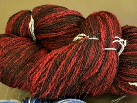 Yarn MIDARA Artistic Wool Jazz 7/2-005 black-red  buy in the online store