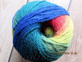 Пряжа MIDARA Artistic Wool Jazz 7/2-041 Радуга (аналог Кауни)  купить в интернет-магазине