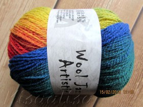 Пряжа MIDARA Artistic Wool Jazz 7/2-041 Радуга (аналог Кауни)  купить в интернет-магазине