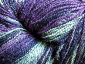 Пряжа MIDARA Artistic Wool Jazz 7/2-042 Фиолетовый с зеленым (аналог Кауни)  купить в интернет-магазине