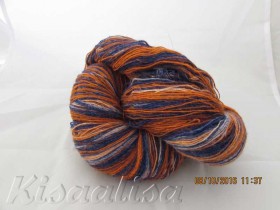 Yarn Kauni LIMBAŽU TĪNE MixBlue2 (Orange White) 8/1  buy in the online store