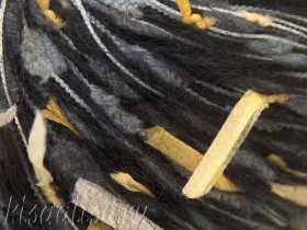 Пряжа ICE Mohair-Wool Blend Black Grey Yellow Cream для ручного вязания  купить в интернет-магазине