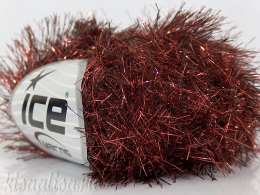 Пряжа ICE Metallic Eyelash Brown для ручного вязания  купить в интернет-магазине Пряжа ICE Metallic Eyelash Brown для ручного вязания  купить в интернет-магазине