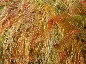 Yarn ICE Eyelash Yellow Green Salmon 50/80  buy in the online store