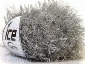 Пряжа ICE Eyelash Grey для ручного вязания 50/75  купить в интернет-магазине