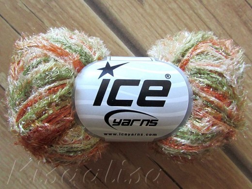Yarn ICE Eyelash Green Copper Green 50/150  buy in the online store Yarn ICE Eyelash Green Copper Green 50/150  buy in the online store