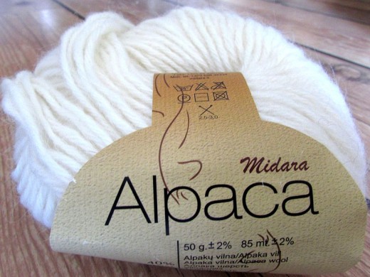 Yarn MIDARA Alpaca White 50/85  buy in the online store Yarn MIDARA Alpaca White 50/85  buy in the online store