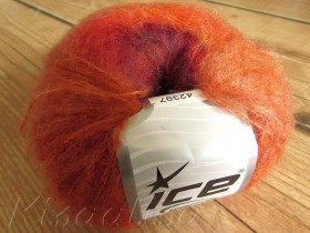Yarn ICE Winter Orange Red Maroon 50/300  buy in the online store