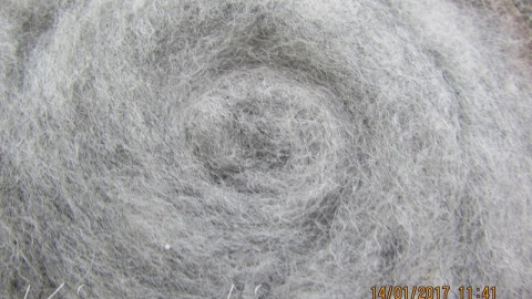 k1003 Wool for felting grey light  buy in the online store