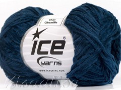 Yarn ICE Chenille Thin Blue Teal Dark fnt2-50465