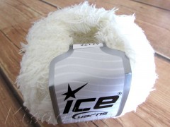 Yarn ICE Eyelash Pilu Grey Cream Light