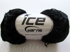 Yarn ICE Eyelash Viscose Black fnt2-44133