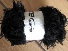 Пряжа ICE Eyelash Wool Black