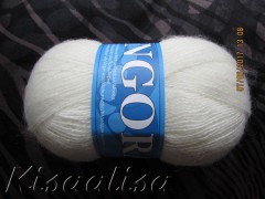 Yarn Angora2 - MIDARA 0025 white