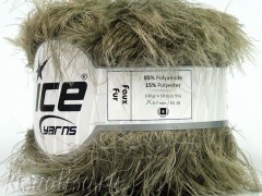 Пряжа ICE Faux Fur Khaki Light fnt2-36772